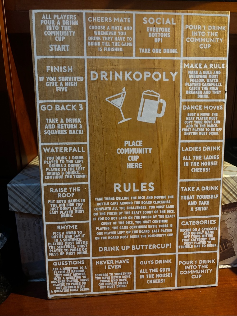 Drinkopoly adult drinking party board game